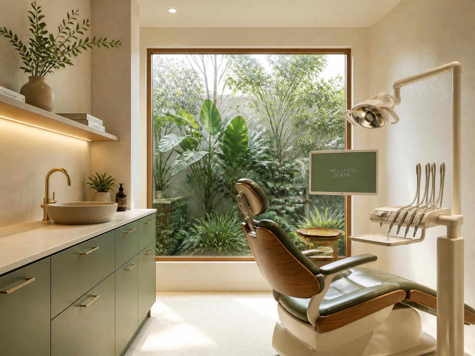 Dental treatment room at Dental De Royale in Kengeri, with natural light